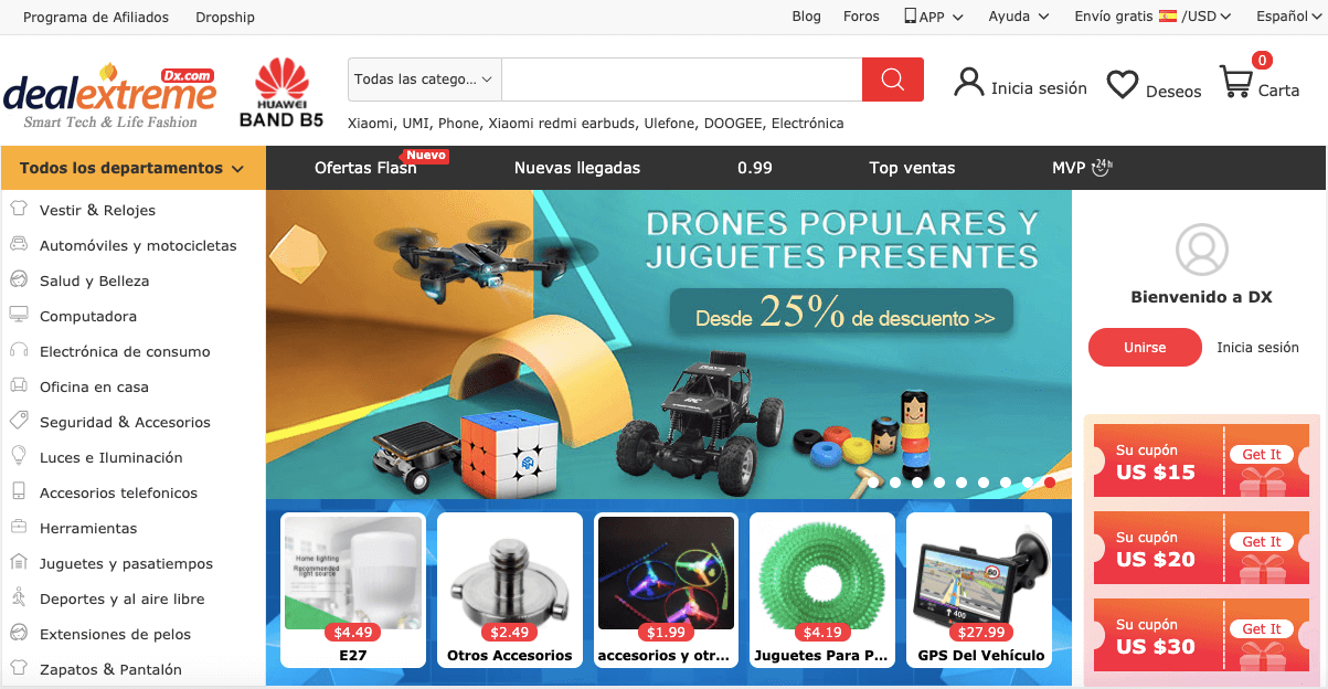 DealExtreme ¿Es fiable? Productos, entrega y ¡opiniones