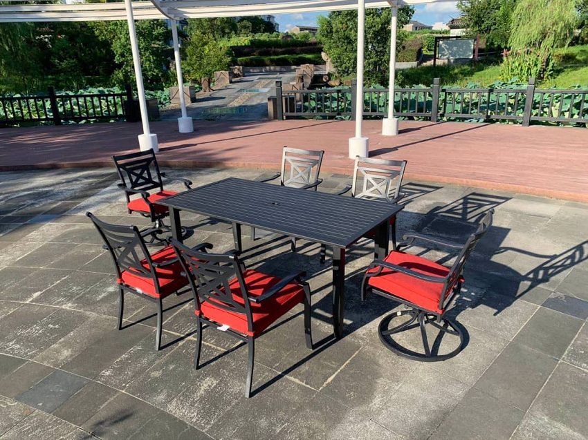 Marigold Cast Iron Dining Set, JHA616 DECON DESIGNS