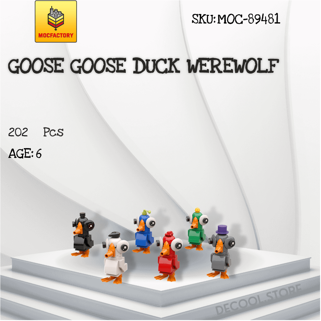 Goose Goose Duck Werewolf MOC Factory 89481 Official Store DECOOL