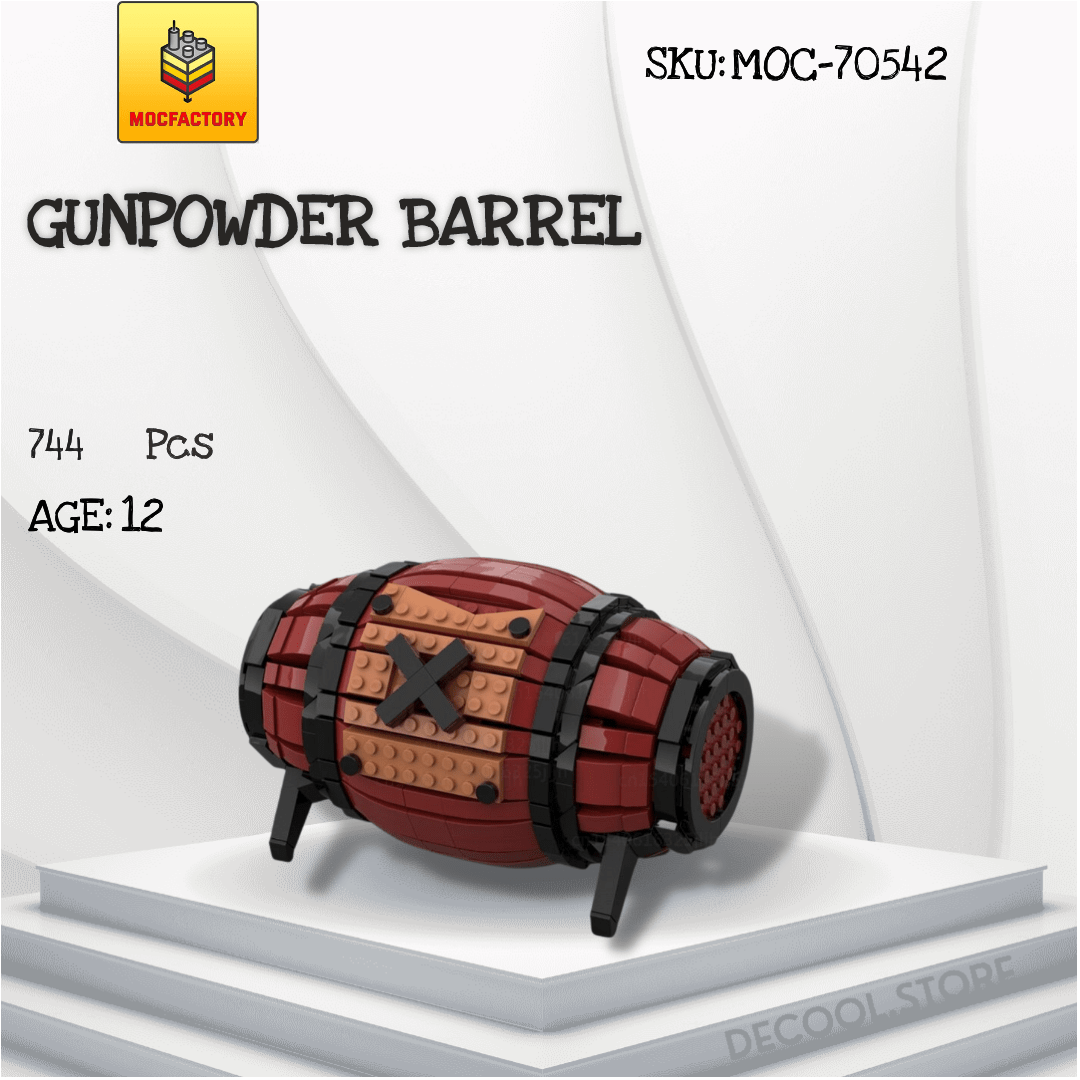 Gunpowder Barrel MOC Factory 70542 Official Store DECOOL