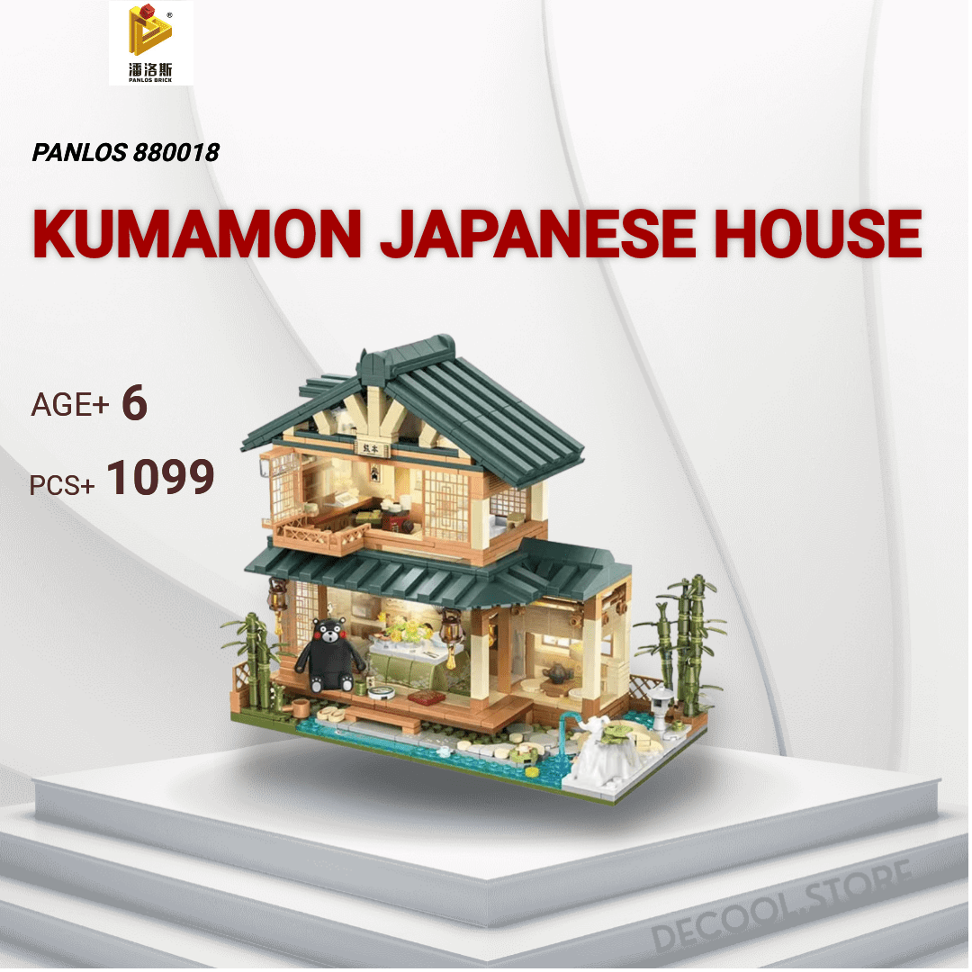 Kumamon Japanese House PANLOSBRICK 880018 Official Store DECOOL