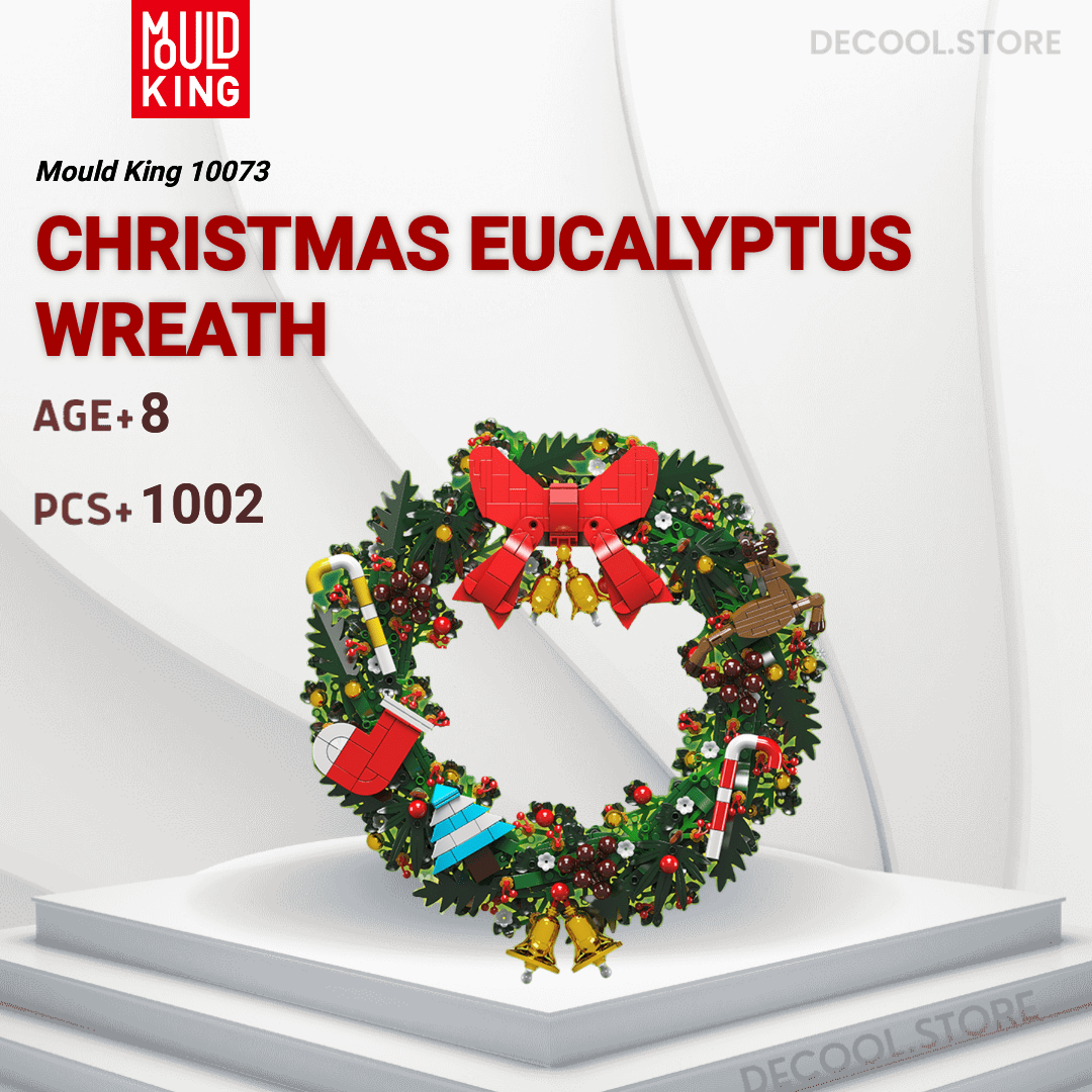 Christmas Eucalyptus Wreath MOULD KING 10073 Official Store DECOOL