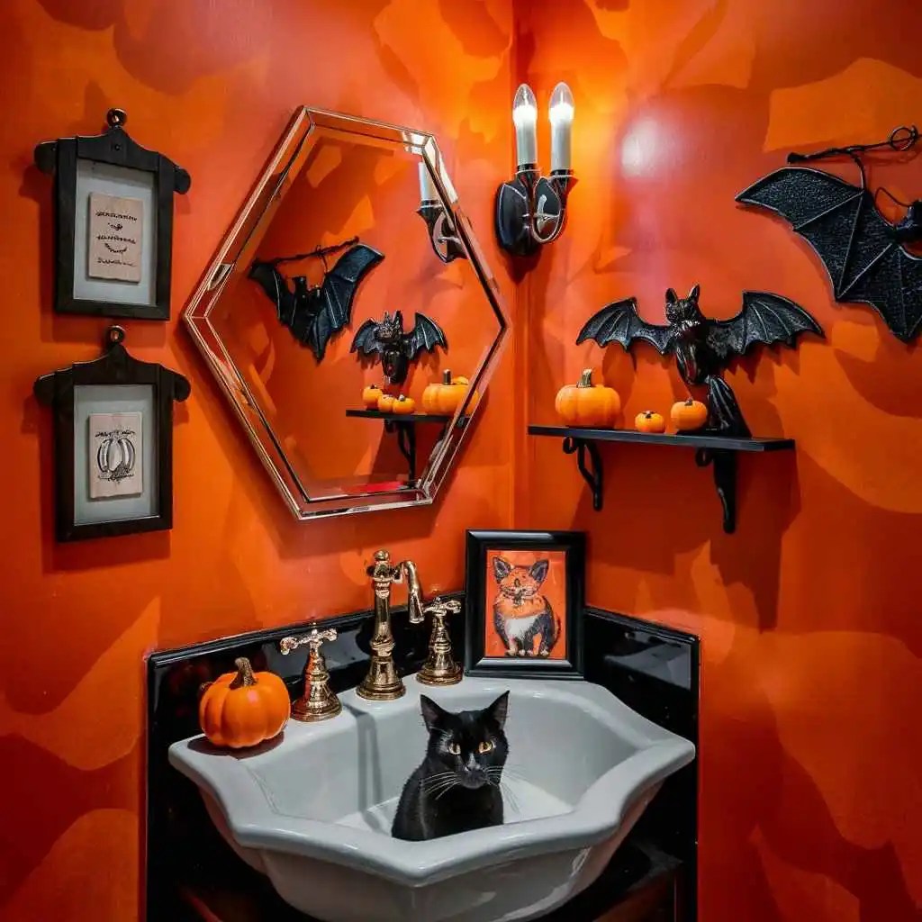 20 Spooky, Stylish And Simple Halloween Bathroom Decor Ideas » Decor Ranch