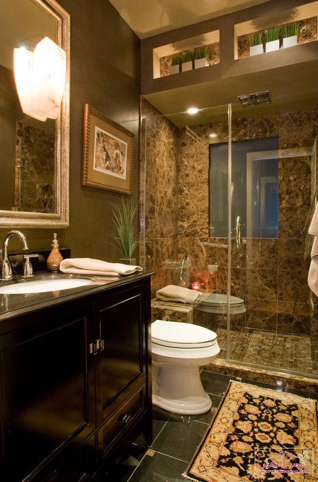 افكار تصميم حمامات صغيرة,Small bathroom design ideas قصر الديكور