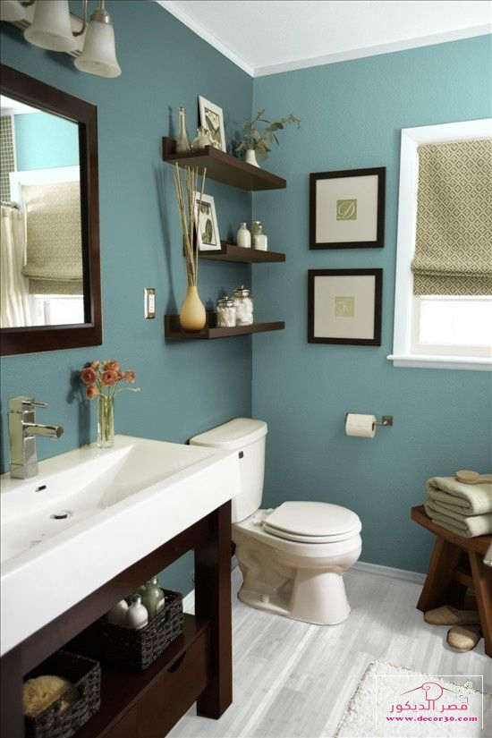 افكار تصميم حمامات صغيرة,Small bathroom design ideas قصر الديكور