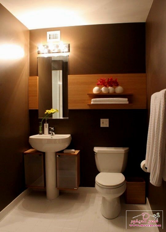 افكار تصميم حمامات صغيرة,Small bathroom design ideas قصر الديكور