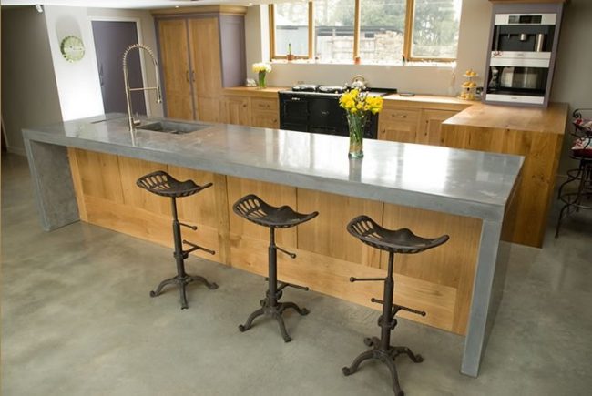 Cocinas De Concreto O Cemento Pulido - Modelos E Ideas