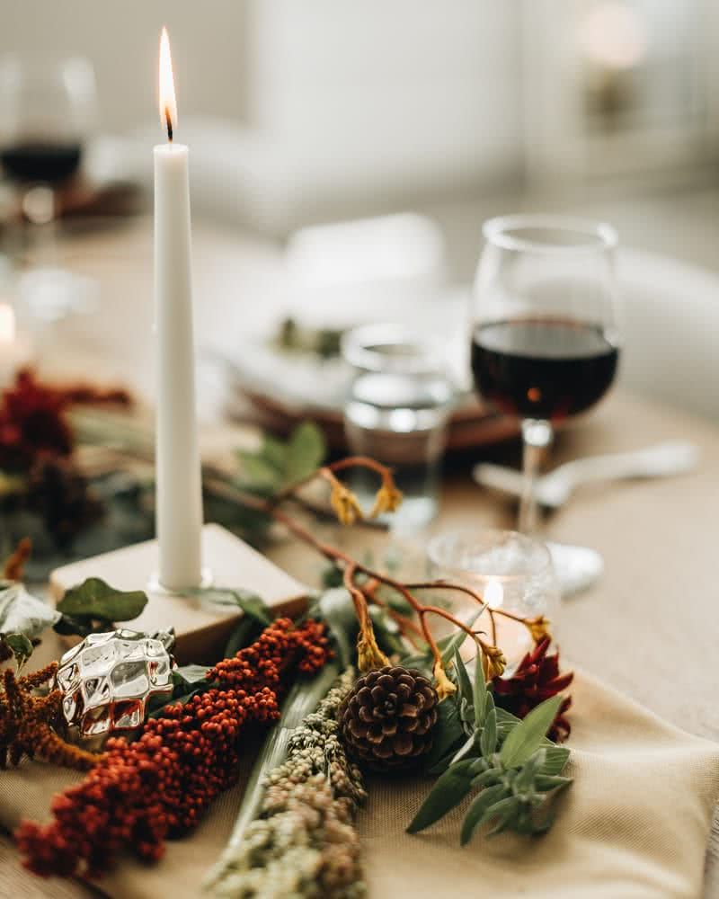 Centros de mesa con velas DECORAideas