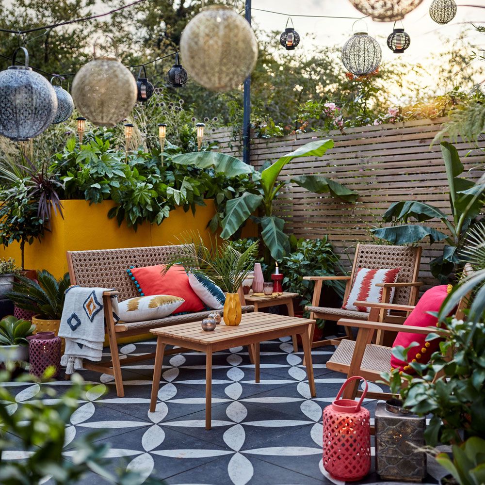 Patios modernos de casas bonitos y sencillos