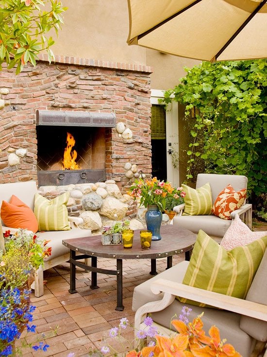 Natural Elements Perfect for The Outdoor Fireplace
