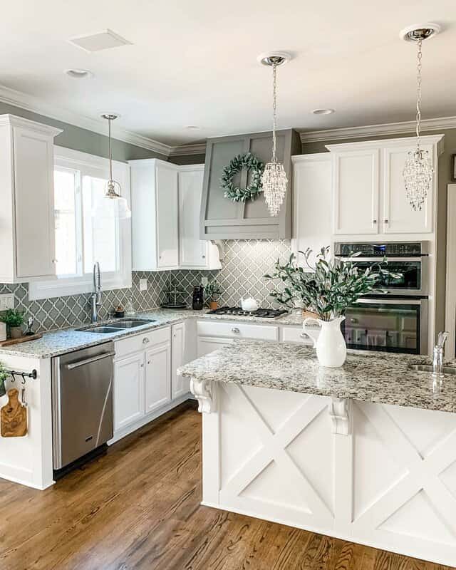 Light Gray Kitchen Wall Paint With Oak Color The Swampthang