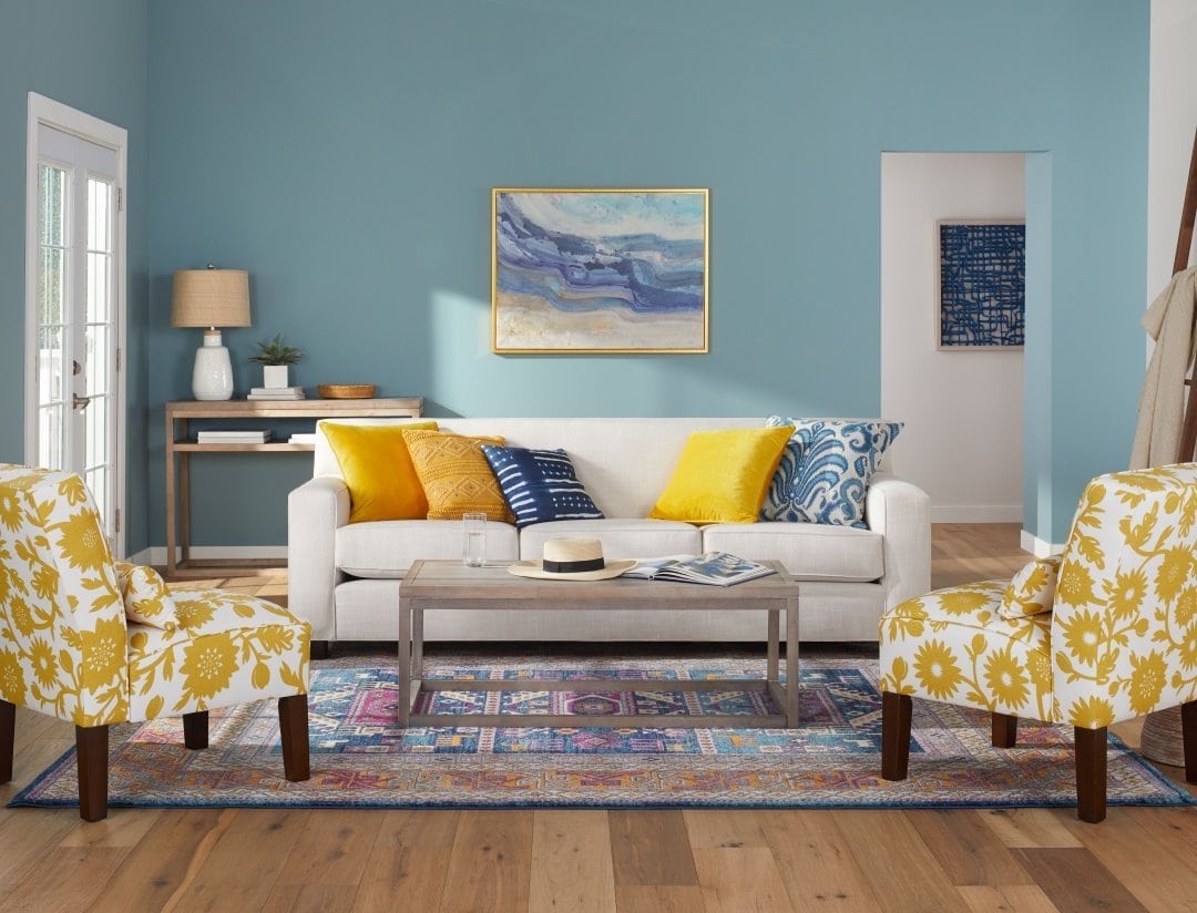 Teal Yellow And Grey Living Room Ideas delantalesybanderines