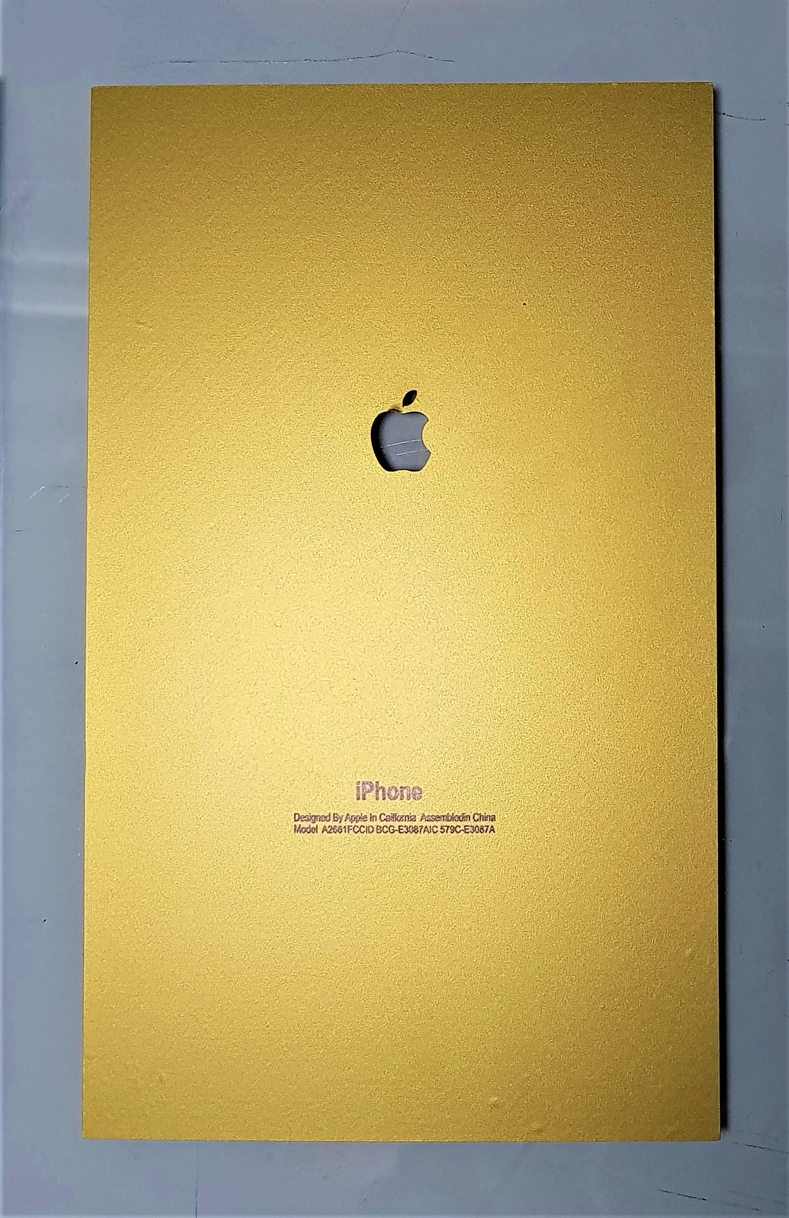 Metallic Matte Butter Gold iPhone Lamination