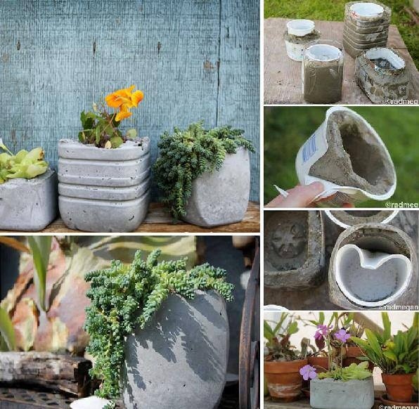 Make Your Own Concrete Planters