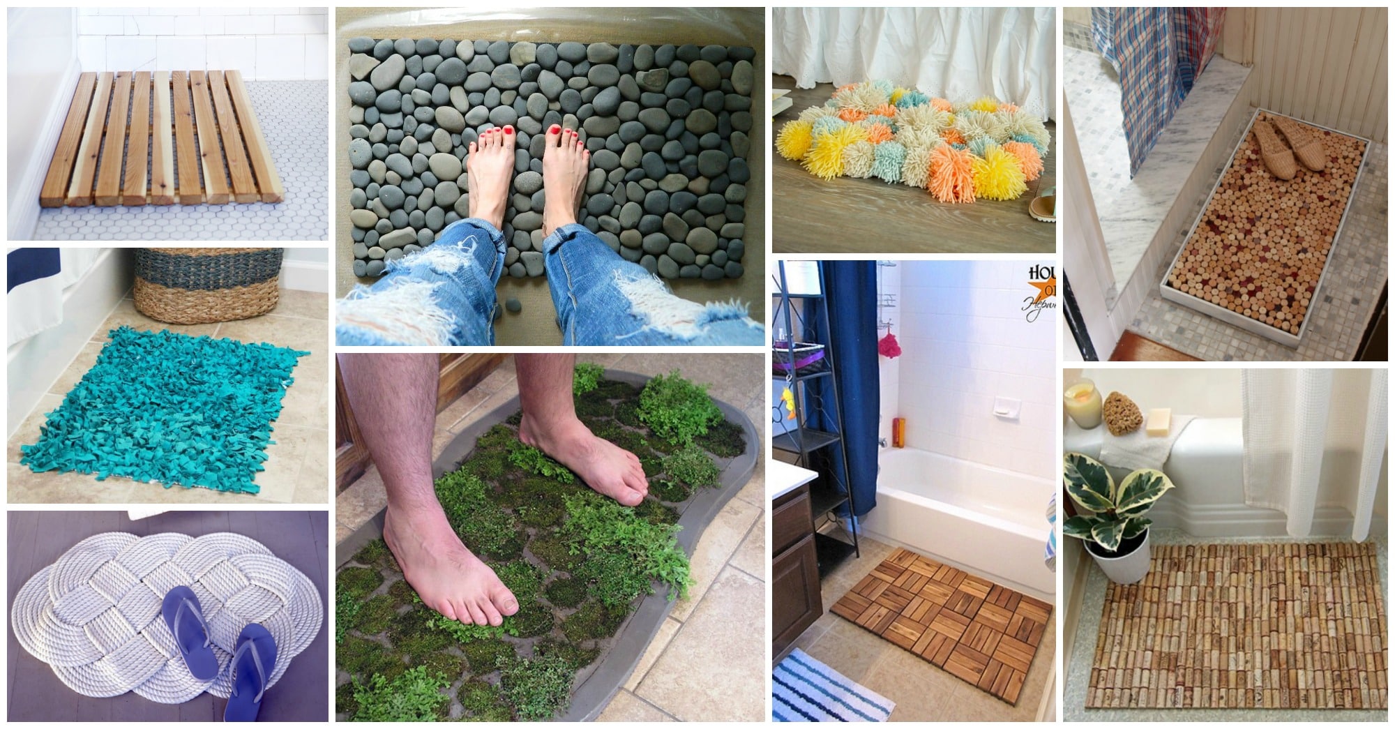 Creative DIY Shower Mats