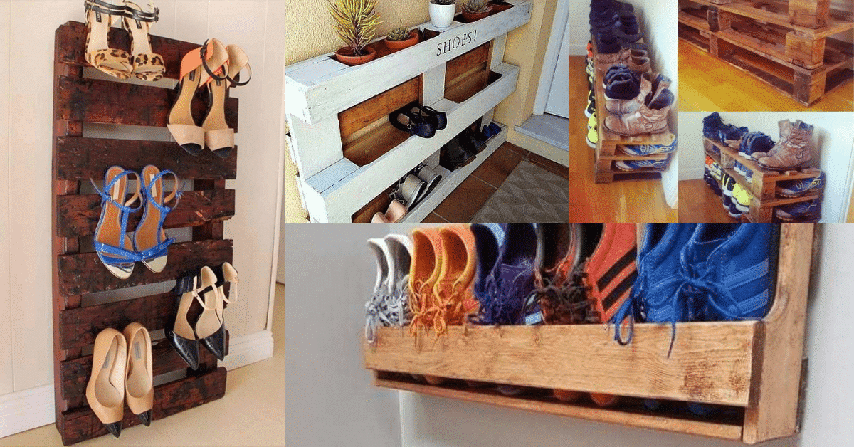 15+ Pallet Shoe Rack Ideas