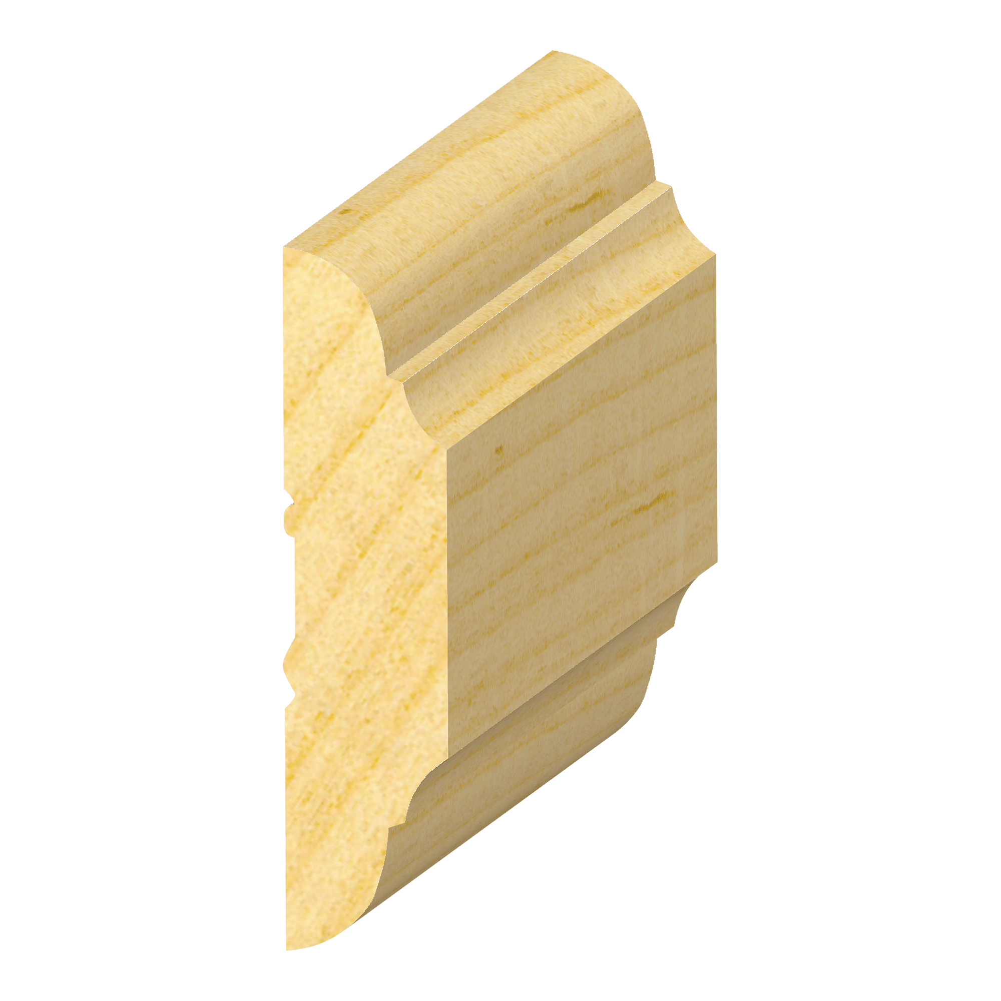 651BSP Chair Rail (9⁄16"x2") Pine Solid Decorative Woods