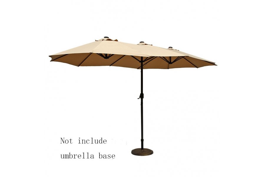 Papillon Outdoor Umbrella Double Sided Aluminum decorAwesome