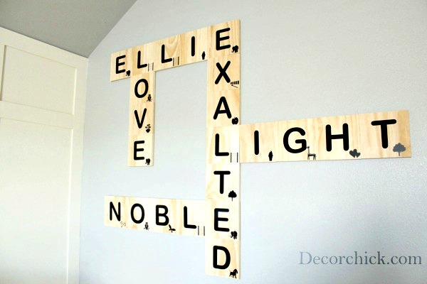 Diy Scrabble Tile Wall Art - Decorchick!