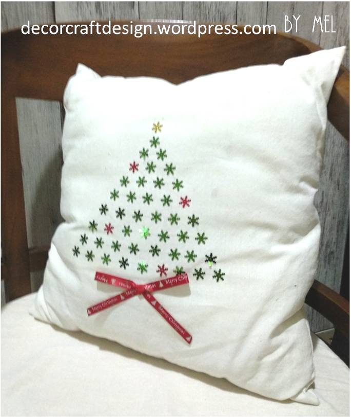 Easy DIY Christmas Tree Pillow Decor Craft Design
