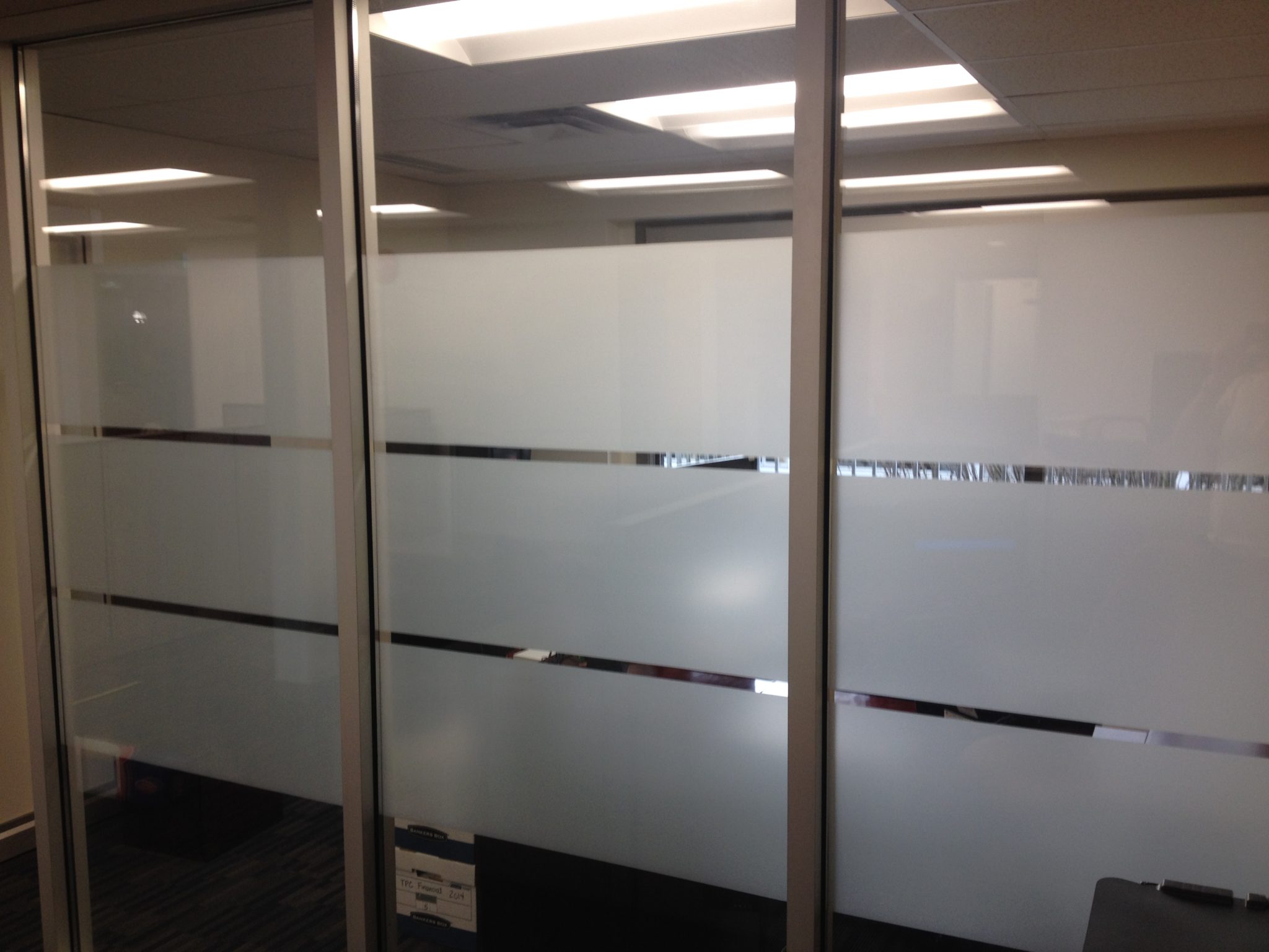 Frost matte horizontal lines glass film Decorex