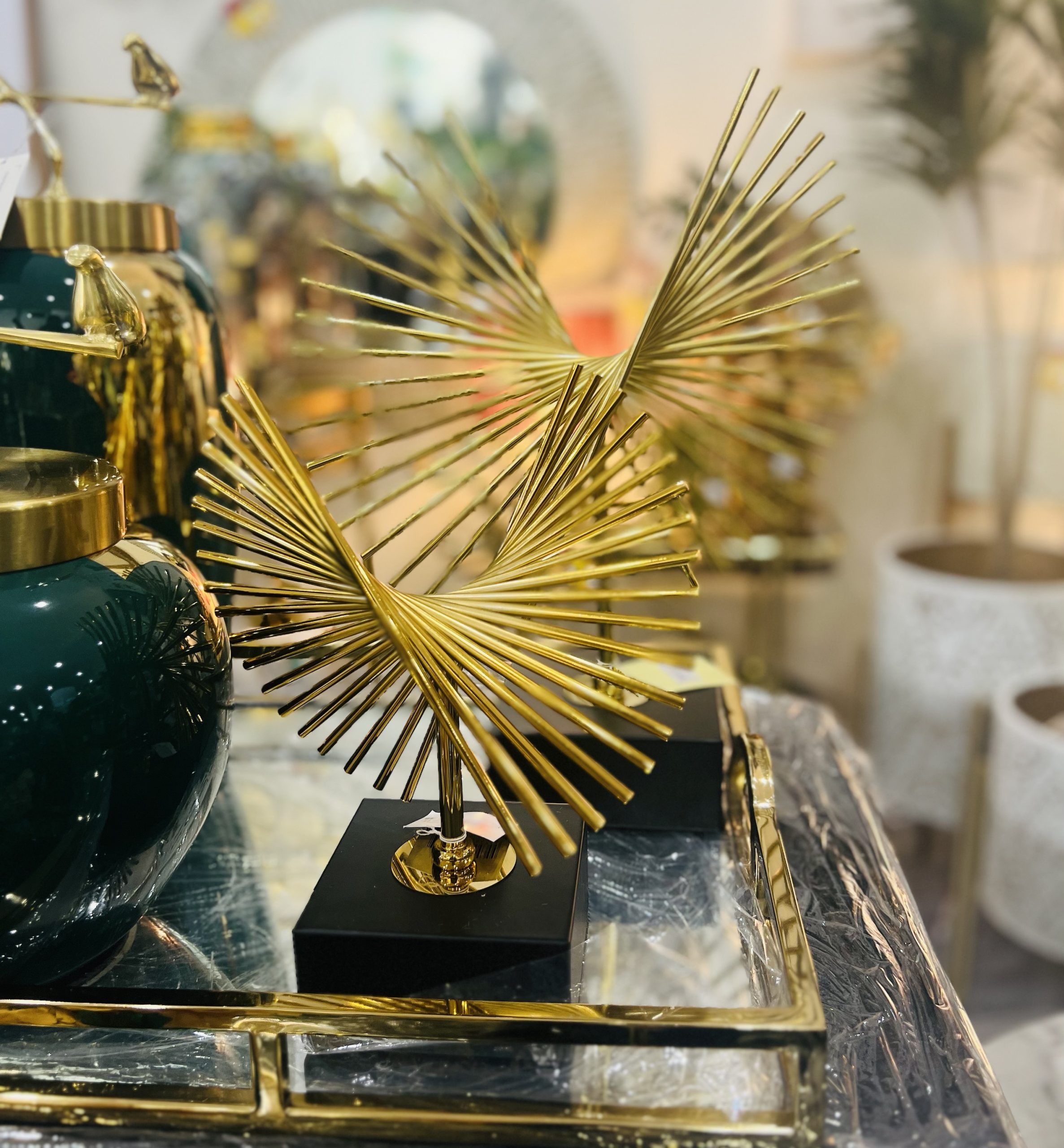 Gold Metal Decor Small 25cm Decor Guru