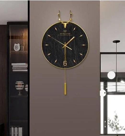 Buy Wall Clock Dubai Luxury Deer Head Wall Clock Decorhills