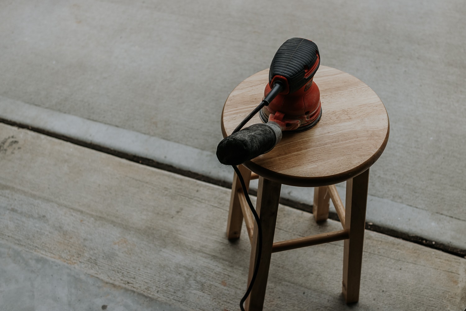 Genius DIY Bar Stool Nightstand