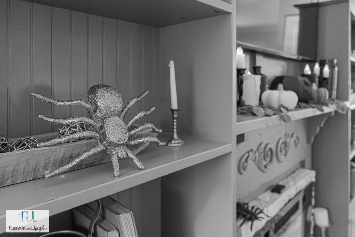 Decorating on a Budget Halloween Fireplace Mantel Ideas