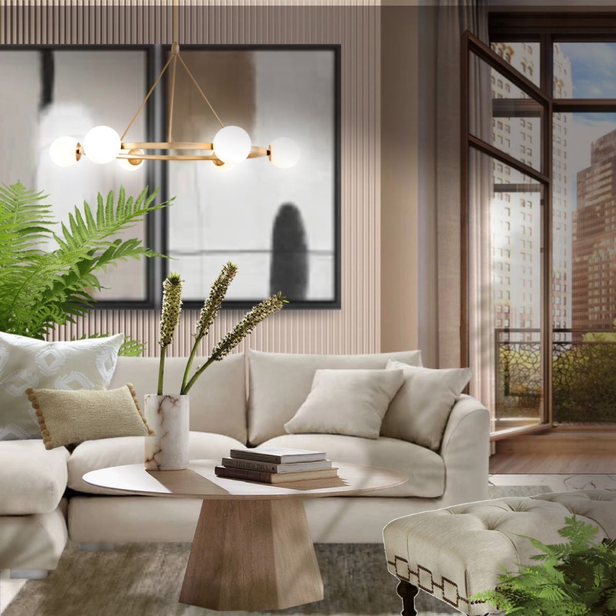 Light Decorating Ideas For Contemporary Living Rooms