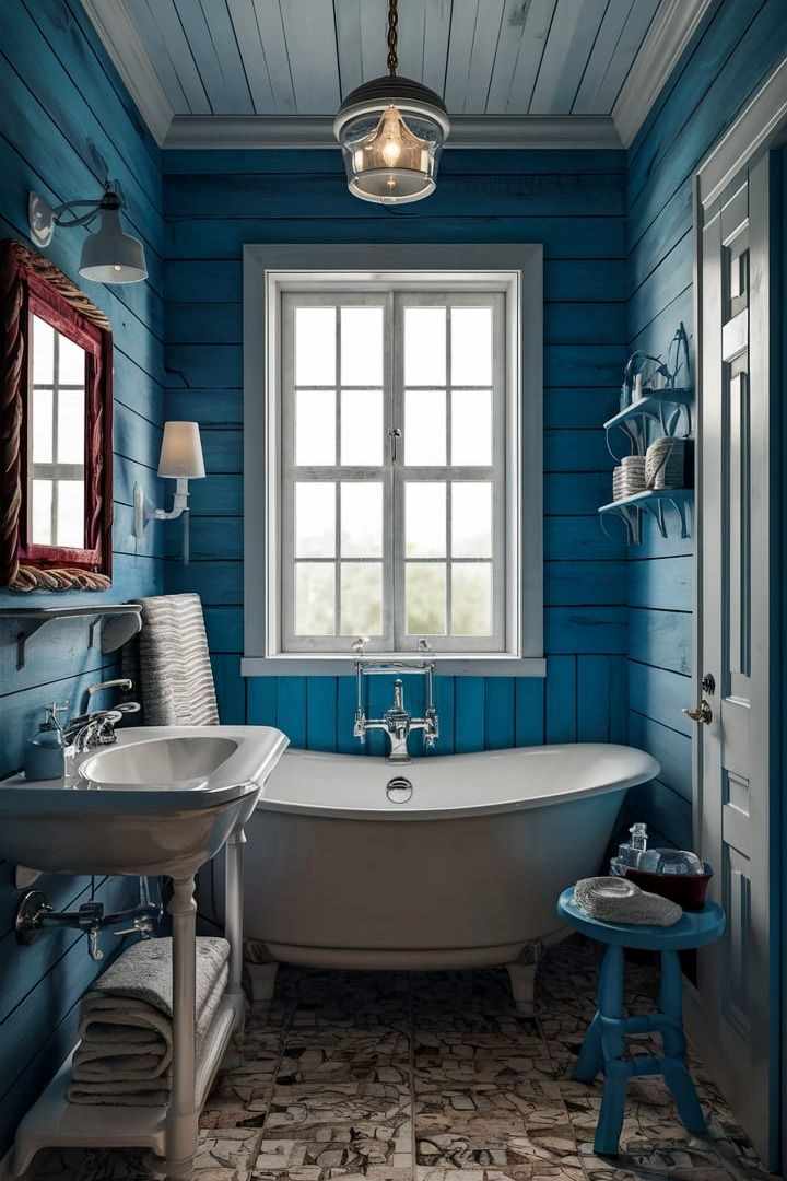 20 Nauticaltheme Bathroom ideas to feel like you're at a beach decor