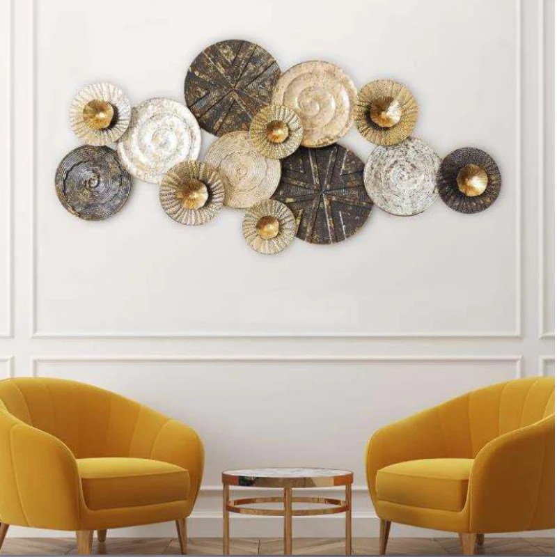 Premium Sunvalley Round Metal Wall Art Decorninja