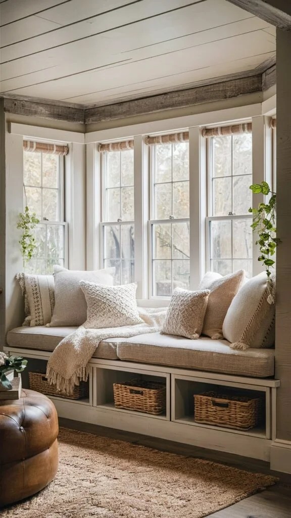 20 Comfy Warm Farmhouse Living Room Ideas