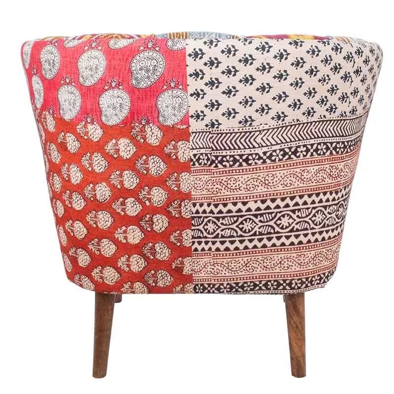 Sillón tapizado patchwork Sillones