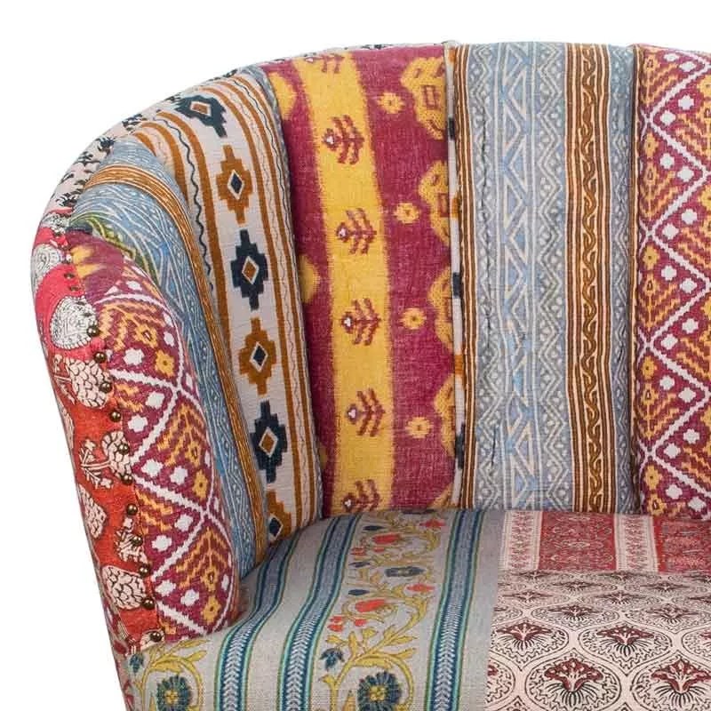 Sillón tapizado patchwork Sillones
