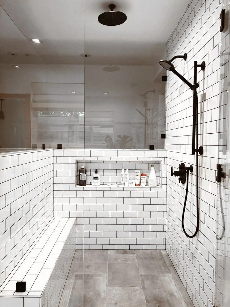 50 Tile Shower Niche Ideas and Shelf Designs for Your Bathroom Planning Decor Tango