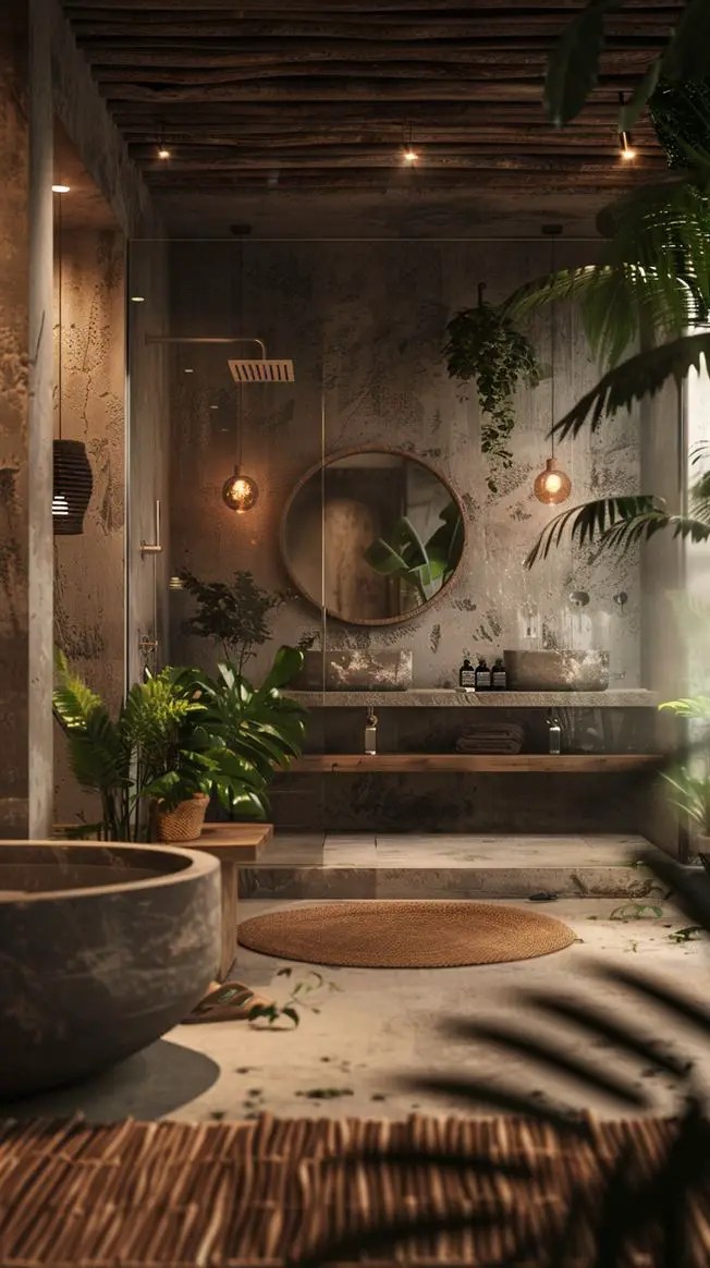 48+ Amazing Earthy Bathroom Ideas You Will love DecorwithEva