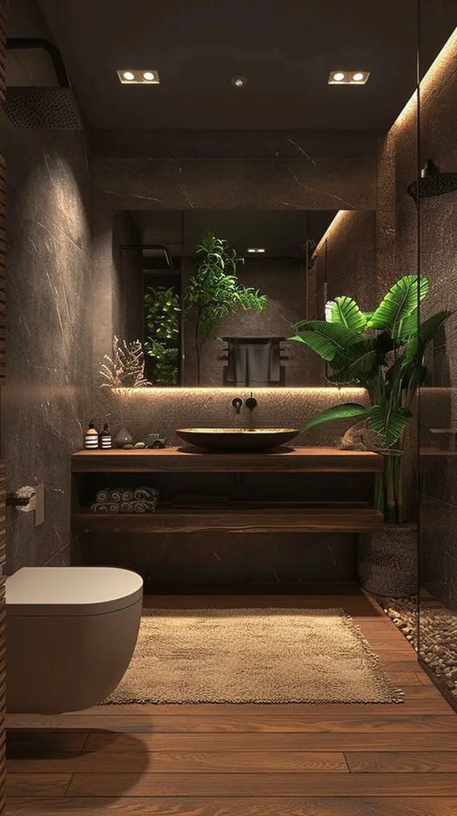 48+ Amazing Earthy Bathroom Ideas You Will love DecorwithEva