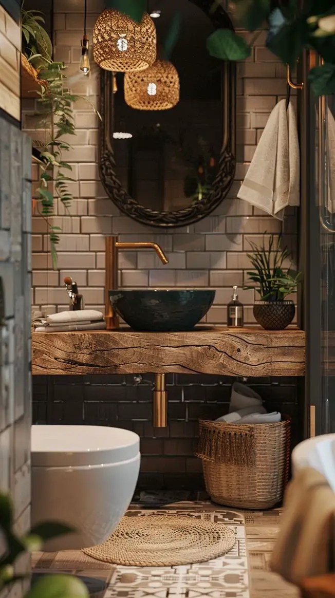 48+ Amazing Earthy Bathroom Ideas You Will love DecorwithEva