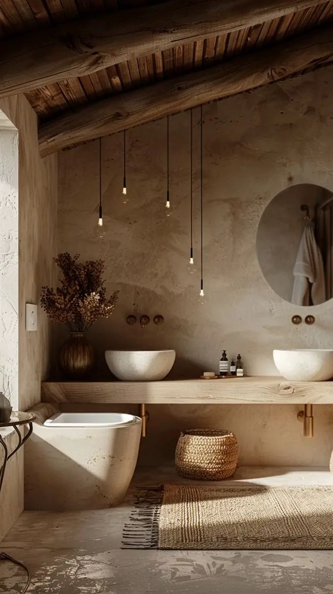 48+ Amazing Earthy Bathroom Ideas You Will love DecorwithEva