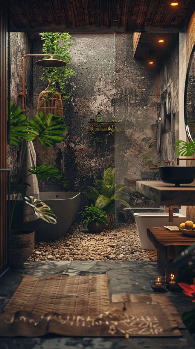 48+ Amazing Earthy Bathroom Ideas You Will love DecorwithEva