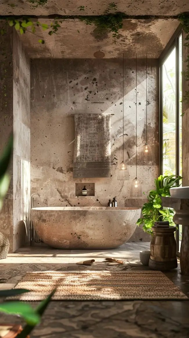 48+ Amazing Earthy Bathroom Ideas You Will love DecorwithEva