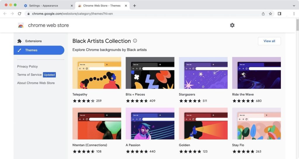 How To Change The Background Of The Google Chrome Browser? DED9