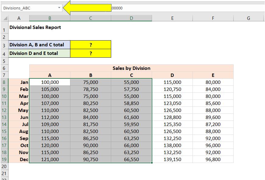 How to Use Named Ranges in Excel Dedicated Excel