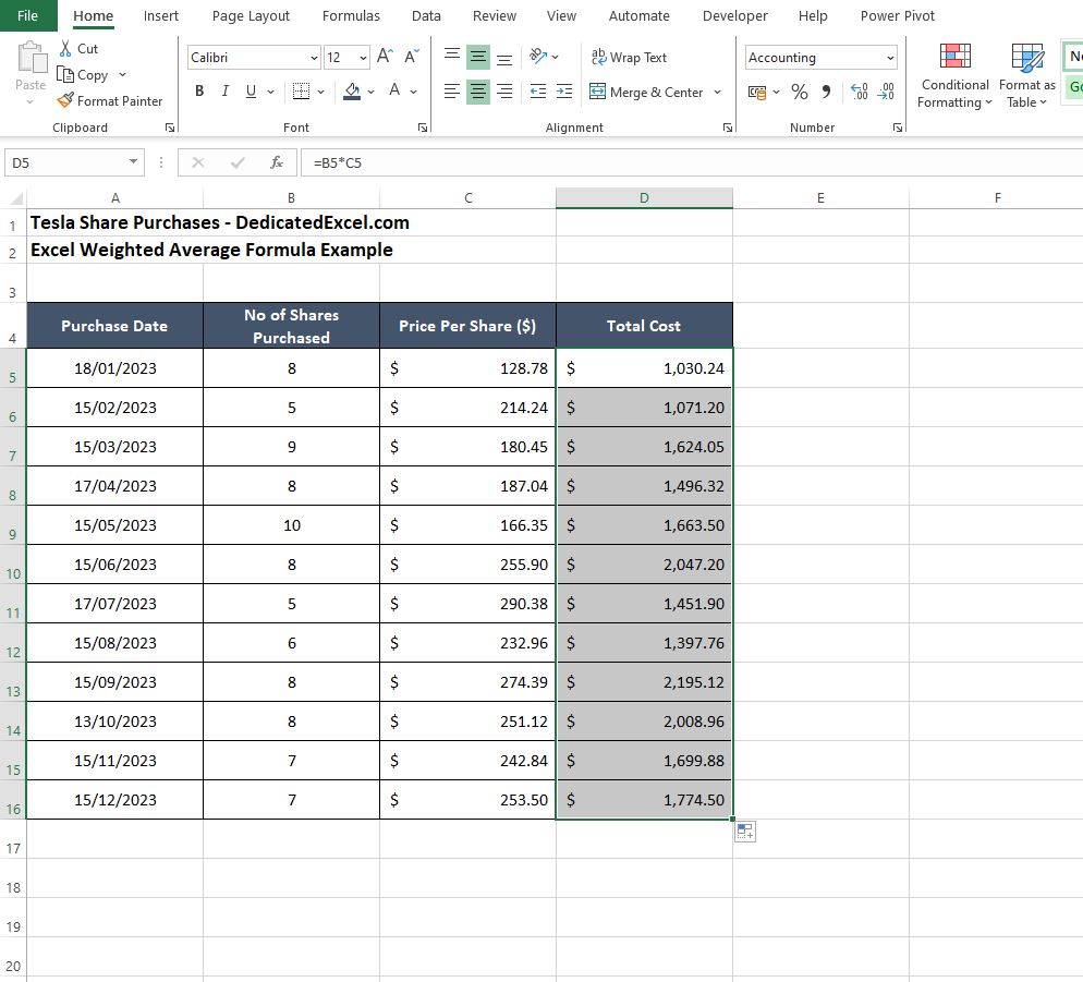 Mastering the Excel Weighted Average Formula Dedicated Excel