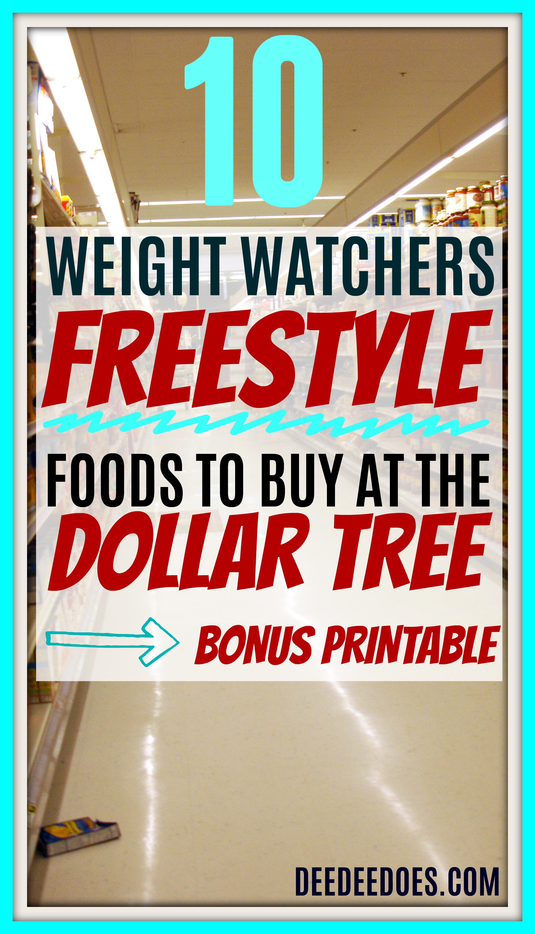 Dollar Tree's top 10 Weight Watchers Freestyle friendly food