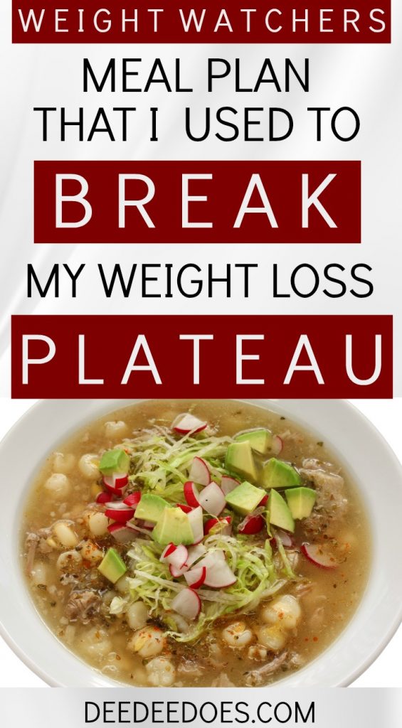How I Broke My Weight Loss Plateau with this Weight Watchers Meal Plan