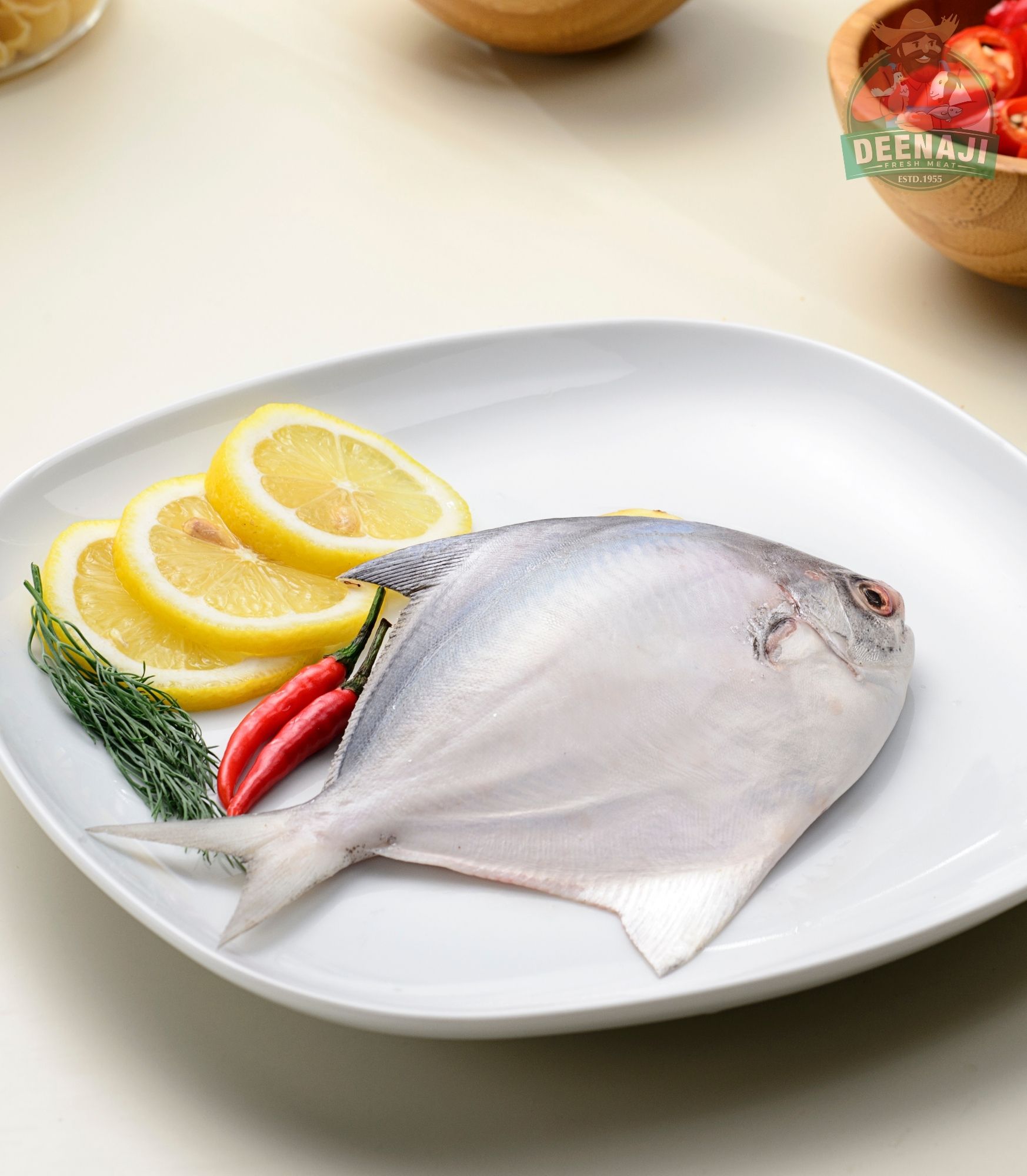 White Pomfret (Paplet) Deenaji