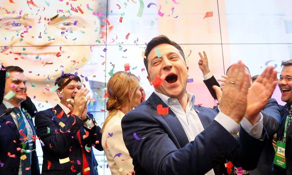 Pelawak terkenal menang pilihan raya presiden di Ukraine