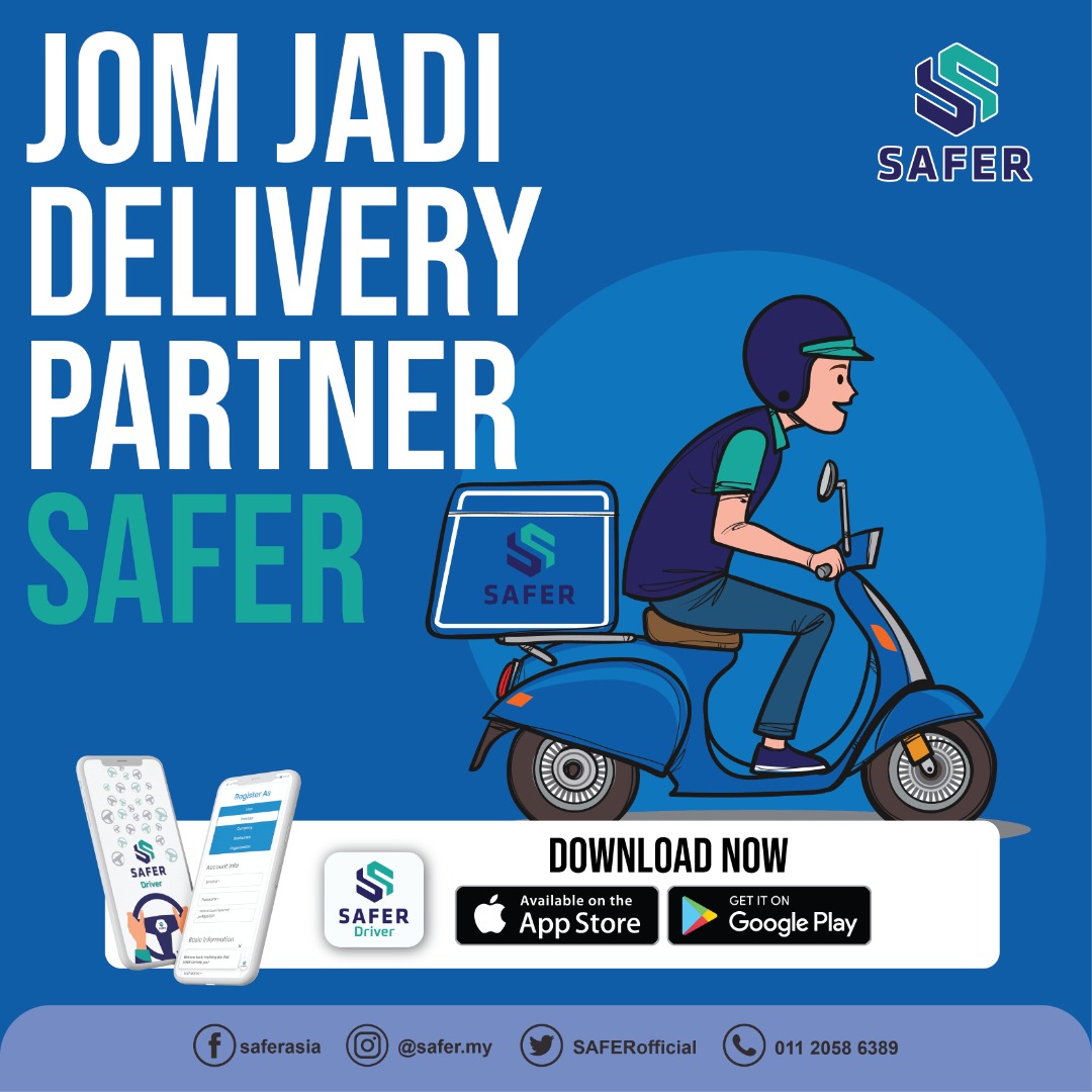 Pendaftaran Sebagai Safer Delivery Partner Adalah Percuma, Pengaktifan